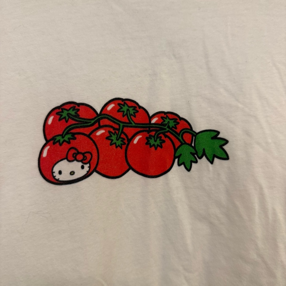 NWOT Sanrio Hello Kitty Tomato Vine Graphic Tee